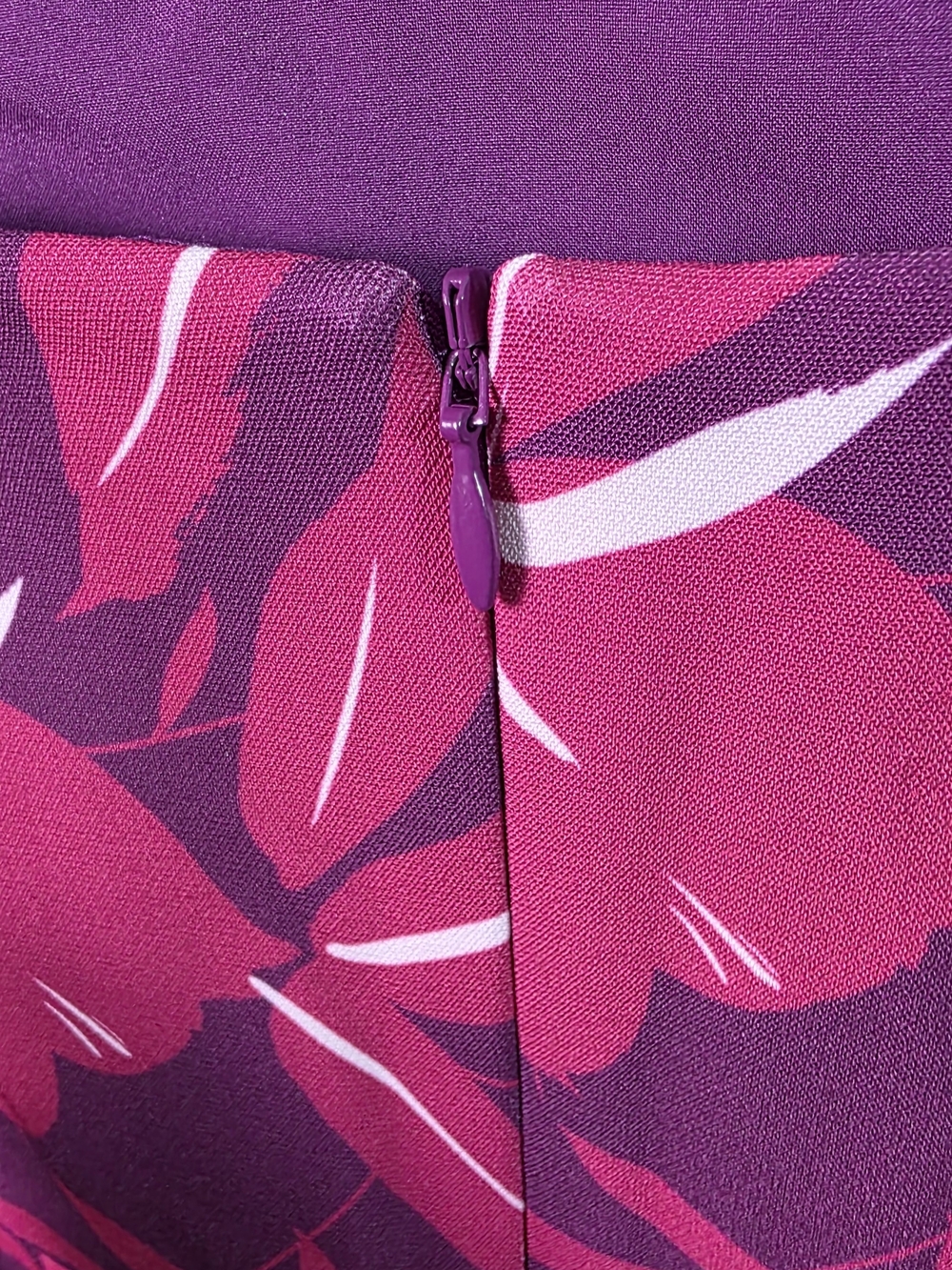 French Connection Tropical Print Mini Dress Pink Purple Strappy‎ NWT - Picture 9 of 9